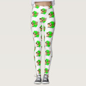 コビデ顔マスクサンタクロースクリスマス レギンス (正面)