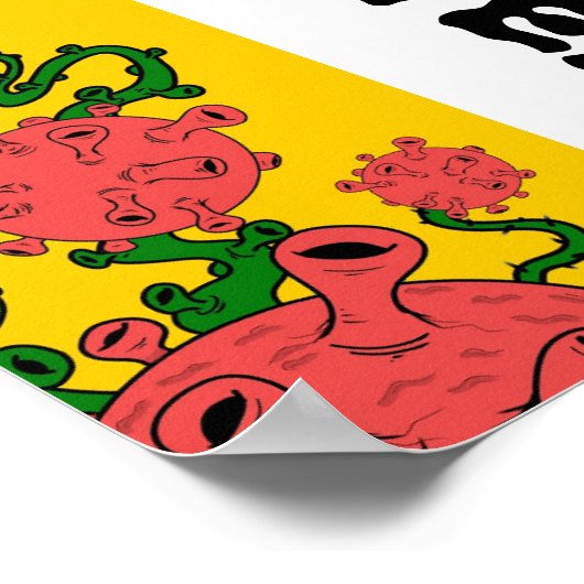 コビデ19 ポスター (角)