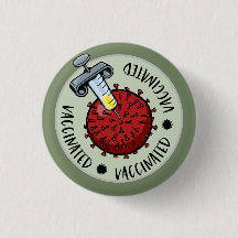 コビドウイルスの針|ワクチン接種済み