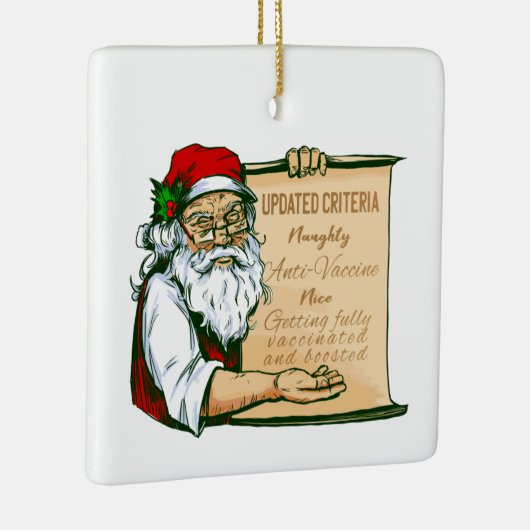 コビドクリスマスサンタクロースワクいけなチン セラミックオーナメント (右)