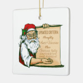 コビドクリスマスサンタクロースワクいけなチン セラミックオーナメント (左)