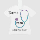 コビド-19,ナースのクリスマス装飾の年 オーナメント (裏面)
