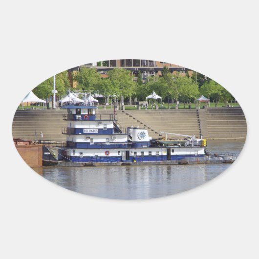 コビントンステッカー 楕円形シール (正面)