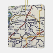 コビントンARヴィンテージマップ セラミックオーナメント (左)