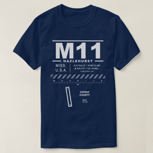 コピアーカウンティエアポートM11 Tシャツ (デザイン正面)