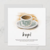 コピクラシックーコーヒーマグMalaysiaフラットホリデーカード シーズンカード (正面/裏面)