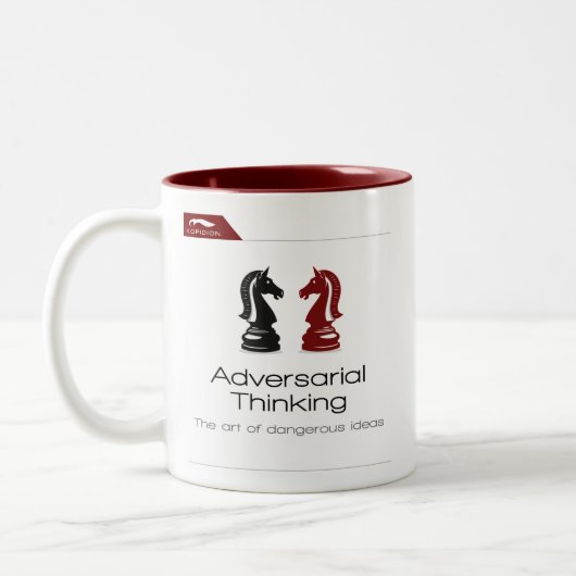 コピディオン考え・アペラルのコース作品 ツートーンマグカップ (左)