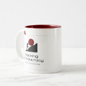 コピディオンHacking官僚主義コースのアートワーク ツートーンマグカップ (正面左)