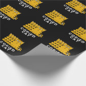 コピーされた猫おもしろい動物プンダーク ラッピングペーパー (角)