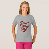 コピーしないで ガールズTシャツ Tシャツ (正面フル)