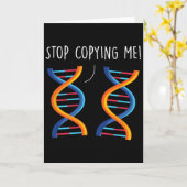 コピーしないで 面白い 科学 ジョーク DNA 冗談 生物学 カード (黄色い花)