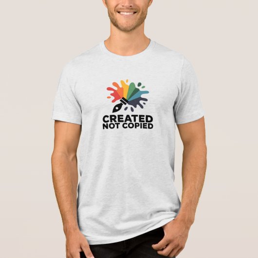 コピーではなく創造されたアーティストTシャツ トライブレンドTシャツ (正面)