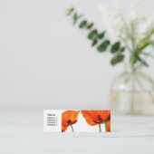 コピーのカスタマイズ可能なプロファイルカード スキニー名刺 (スタンド正面)