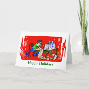 コピーのモールス符号のクリスマスの挨拶状 シーズンカード