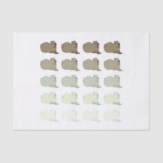 コピーバラキャピバラ 薄葉紙 (正面)