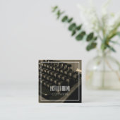 コピーパーソナライズされたライタタイプライター名刺 スクエア名刺 (スタンド正面)