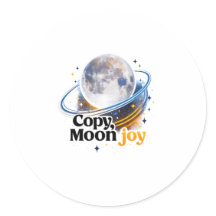 コピームーンジョイ天体惑星グラフィックステッカー