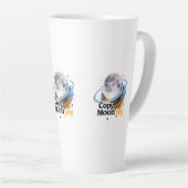 コピームーンジョイ天体惑星グラフィックマグ カフェラテマグ (右アングル)