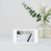 コピーライタコンピュータキーボード名刺 名刺 (スタンド正面)