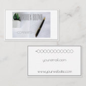 コピーライタコンピュータキーボード名刺 名刺 (正面/裏面)