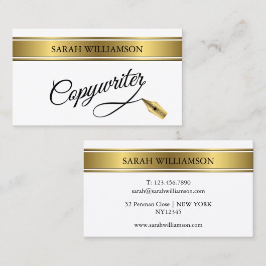 コピーライターの名刺 名刺 (正面/裏面)