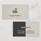 コピーライターシンプルプロフェッショナル 名刺 (正面/裏面)