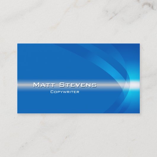 コピーライター名刺ライトストリーム 名刺 (正面)