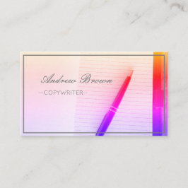 コピーライター手帳ペン名刺 名刺