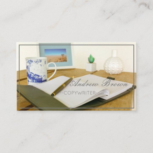 コピーライター手帳ペン名刺 名刺 (正面)