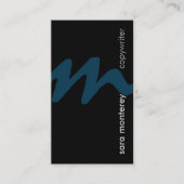 コピーライター・モノグラム 名刺 (正面)