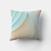 コピー宇宙を使用したパステルでの曲線と型枠 クッション (裏面)