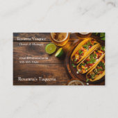 コピー宇宙付きタコスのオーバーヘッド 名刺 (正面)