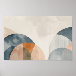 コピー宇宙付き交差する曲線 ポスター