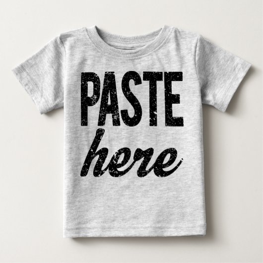コピー用PASTE （双子の貼り付け） ベビーTシャツ (正面)