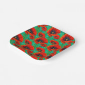 コピー花 夏 春 ワイルドフラワー 思い出 ペーパープレート (傾斜あり)