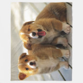 コピー貼り付け フリースブランケット (正面)