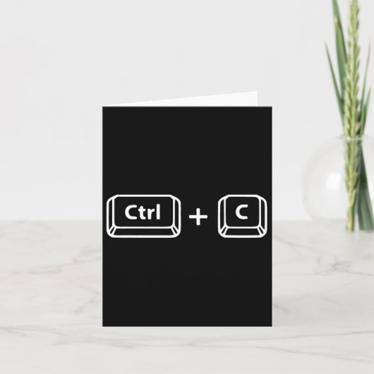 コピー貼り付けCtrl C Ctrl Vパパ息子Happy Father&#; s カード (正面)
