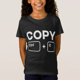 コピー貼り付けCtrl-C Ctrl-V Daddy Mommy Children Matc Tシャツ
