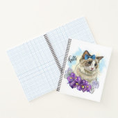 コピー・オブ・ハンドおもしろいスケッチ可愛い花柄 ノートブック (内部)