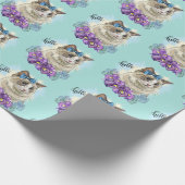 コピー・オブ・ハンドおもしろいスケッチ可愛い花柄 ラッピングペーパー (角)