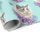 コピー・オブ・ハンドおもしろいスケッチ可愛い花柄 ラッピングペーパー (ロールコーナー)