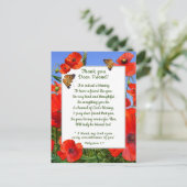 コピー フィールド 感謝の気持ちを伝える クリスチャンの友へ ポストカード (スタンド正面)