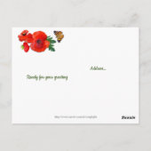 コピー フィールド 感謝の気持ちを伝える クリスチャンの友へ ポストカード (裏面)