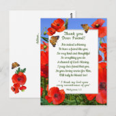 コピー フィールド 感謝 キリスト教 友人 ポストカード (正面/裏面)