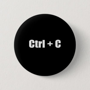 コピー – CTRL + C 缶バッジ