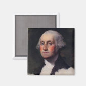 コピーAnthaeneum George Washington, Gilbert Stuart マグネット (正面/裏面)
