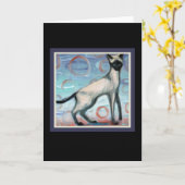 コピ猫カード カード (黄色い花)