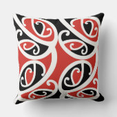 コファイワンゴパーレマオリ族の柄 クッション (裏面)