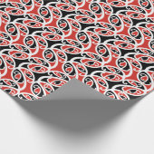 コファイワンゴパーレマオリ族の柄 ラッピングペーパー (角)