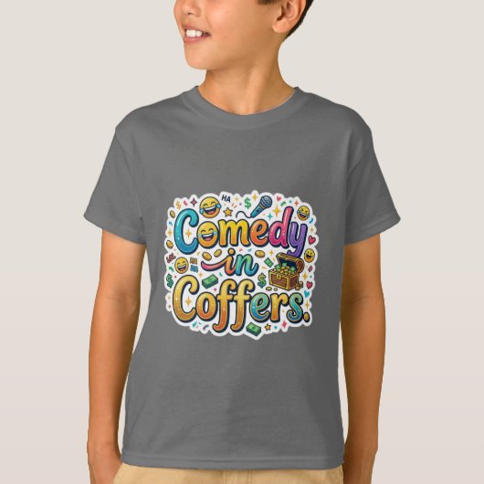 コファーに笑いあり Tシャツ (正面)